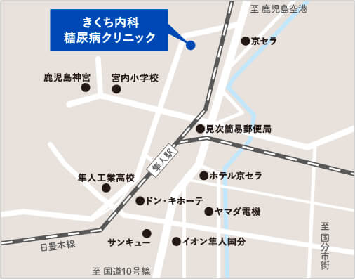 きくち内科簡略地図